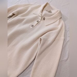 LOFT Embellished Collar Sweater